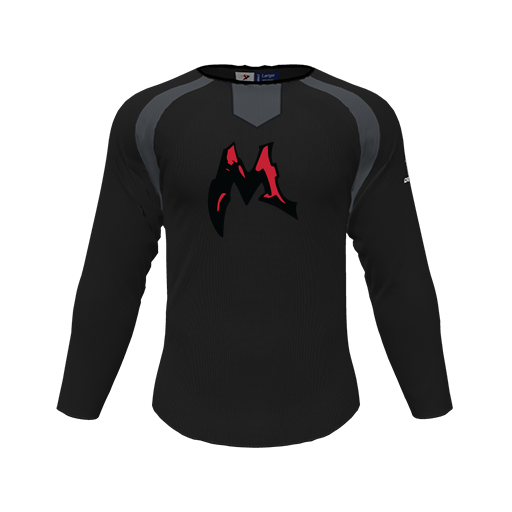 [CUS-DFW-PULL-FLC-CNK-LSL-BLK-YS-LOGO3] Pullover (Youth S, Black, Logo 3)