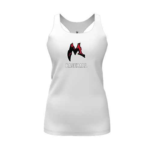 [CUS-DFW-RCBK-PER-WHT-FYS-LOGO1] Racerback Tank Top (Female Youth S, White, Logo 1)