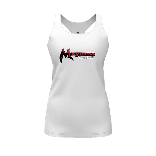 [FT0TRBWH-FYS-LOGO2] Decker Racerback Tank Top (Female Youth S, White, Logo 2)