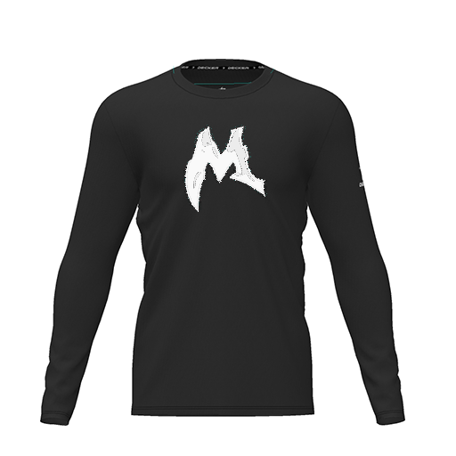 [CUS-DRIF-TEES-PER-CNK-LSL-BLK-YXS-LOGO3] Dri Fit Performance T-Shirt (Youth XS, Black, Logo 3, Long Sleeve)