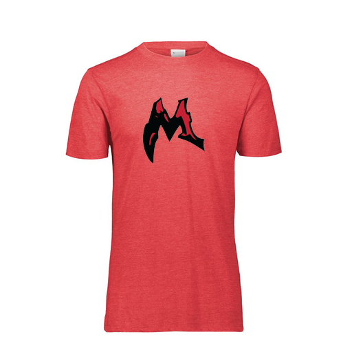 [FTSCUBRD-AS-LOGO3] Decker Men's Tri-Blend T-Shirt - Short Sleeve (Adult S, Red, Logo 3)