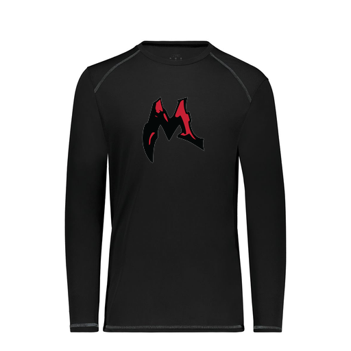 [6845.080.S-LOGO3] Men's SoftTouch Long Sleeve (Adult S, Black, Logo 3)