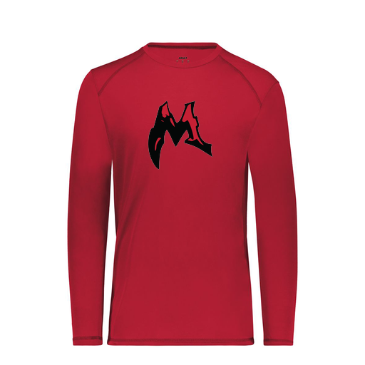 [6845.083.S-LOGO3] Men's SoftTouch Long Sleeve (Adult S, Red, Logo 3)