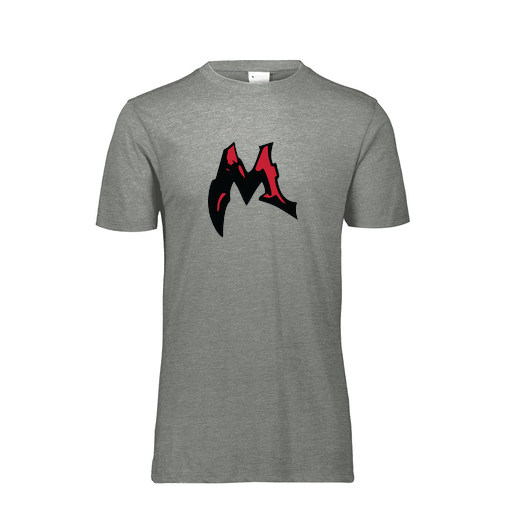 [FTSCUBGY-YS-LOGO3] Decker Youth Tri-Blend T-Shirt - Short Sleeve (Youth S, Gray, Logo 3)