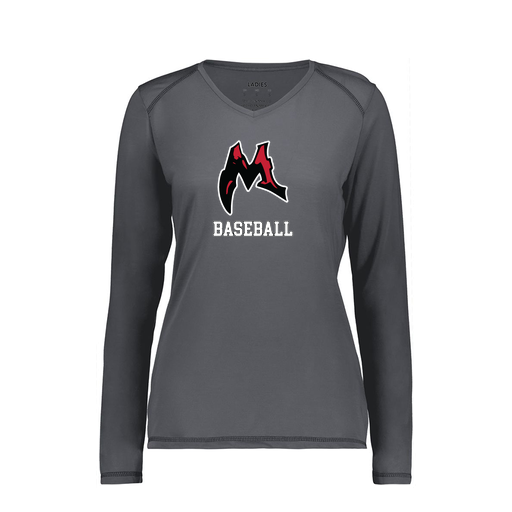 [6847.98D.XS-LOGO1] Women's SoftTouch Long Sleeve (Female Adult XS, Gray, Logo 1)