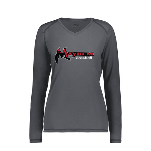 [6847.98D.XS-LOGO2] Women's SoftTouch Long Sleeve (Female Adult XS, Gray, Logo 2)