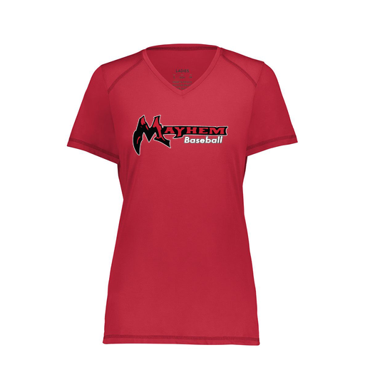 [6844.083.XS-LOGO2] Women's SoftTouch Short Sleeve (Female Adult XS, Red, Logo 2)