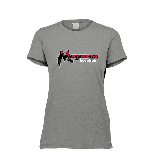 [FTSCUBGY-FAXS-LOGO2] Decker Women's Tri-Blend T-Shirt - Short Sleeve (Female Adult XS, Gray, Logo 2)