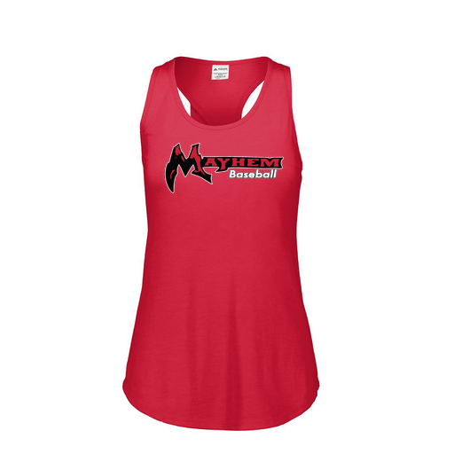 [3078.V96.S-LOGO2] Ladies Tri Blend Tank Top (Female Adult S, Red, Logo 2)