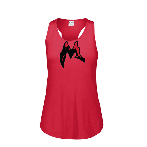 [3078.V96.S-LOGO3] Ladies Tri Blend Tank Top (Female Adult S, Red, Logo 3)