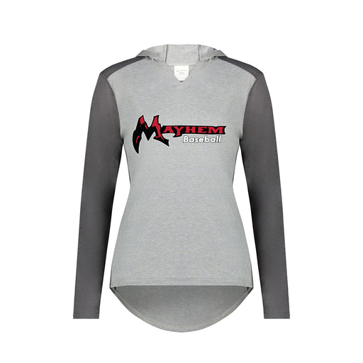 [6902.30V.XS-LOGO2] Ladies Vintage Hoodie (Female Adult XS, Gray, Logo 2)