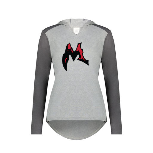 [6902.30V.XS-LOGO3] Ladies Vintage Hoodie (Female Adult XS, Gray, Logo 3)