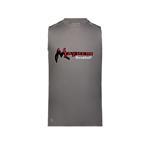 [222593.98D.S-LOGO2] Men's CoolDry TankTop (Adult S, Gray, Logo 2)