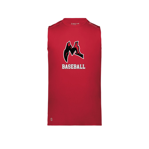 [222593.083.S-LOGO1] Men's CoolDry TankTop (Adult S, Red, Logo 1)
