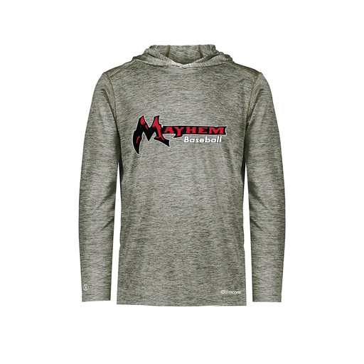 [FOLHCGGY-AS-LOGO2] Decker Men's Charge Hoodie (Adult S, Gray, Logo 2)