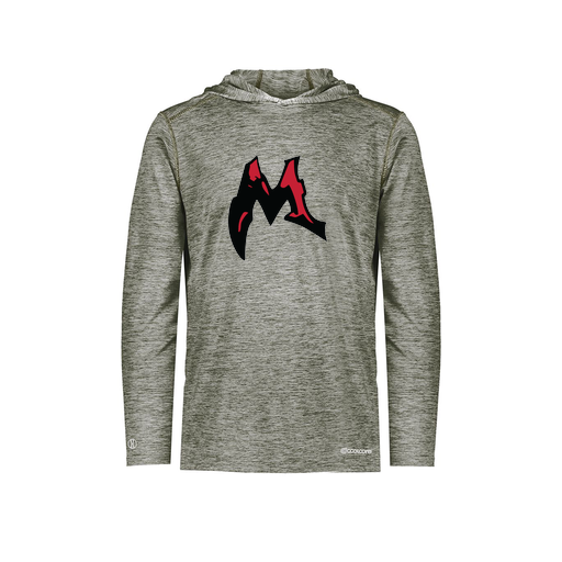 [FOLHCGGY-AS-LOGO3] Decker Men's Charge Hoodie (Adult S, Gray, Logo 3)