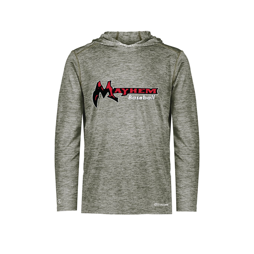 [FOLHCGGY-YS-LOGO2] Decker Youth Charge Hoodie (Youth S, Gray, Logo 2)