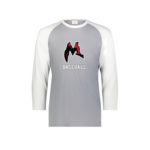 [6880.74S.S-LOGO1] Youth Vintage 3/4 T-Shirt (Youth S, White, Logo 1)