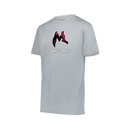 [222818.099.S-LOGO1] Men's Movement Dri Fit Shirt (Adult S, Silver, Logo 1)