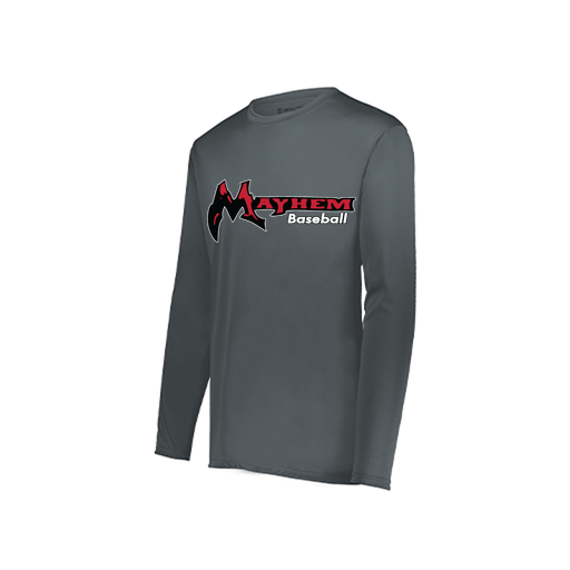 [222822.059.XS-LOGO2] Men's LS Smooth Sport Shirt (Adult XS, Gray, Logo 2)