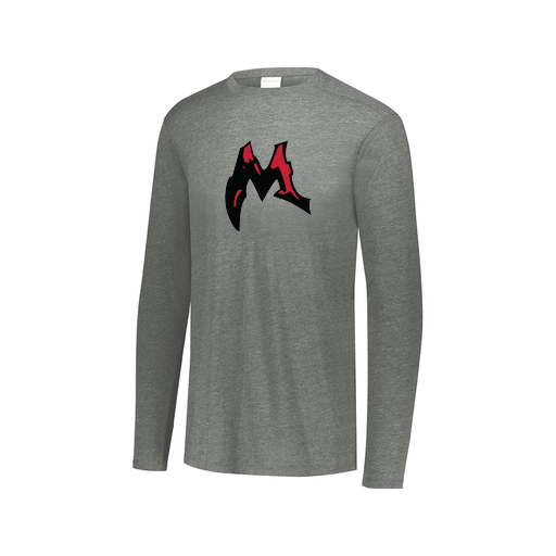 [3075.013.XS-LOGO3] Men's LS Ultra-blend T-Shirt (Adult XS, Gray, Logo 3)