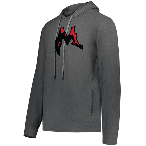 [222598.013.S-LOGO3] Men's Ventura Thin Knit Hoodie (Adult S, Gray, Logo 3)