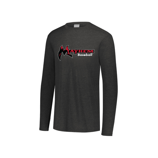 [3076.K94.S-LOGO2] Youth LS Ultra-blend T-Shirt (Youth S, Black, Logo 2)