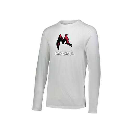 [3076.005.S-LOGO1] Youth LS Ultra-blend T-Shirt (Youth S, White, Logo 1)
