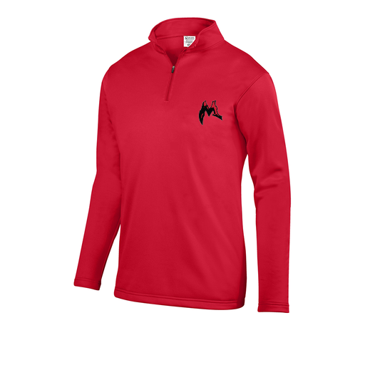 [FOLQFFRD-YS-LOGO3] Decker Youth FlexFleece 1/4 Zip (Youth S, Red, Logo 3)