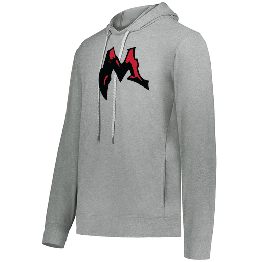 [222698.013.S-LOGO3] YOUTH VENTURA THIN KNIT HOODIE (Youth S, Silver, Logo 3)