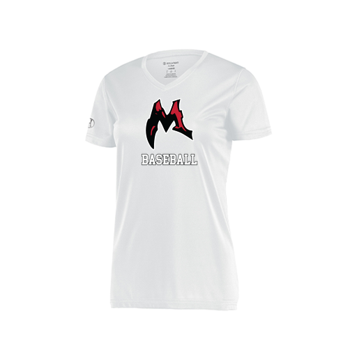 [222820.005.S-LOGO1] Ladies Movement Dri Fit Shirt (Female Adult S, White, Logo 1)