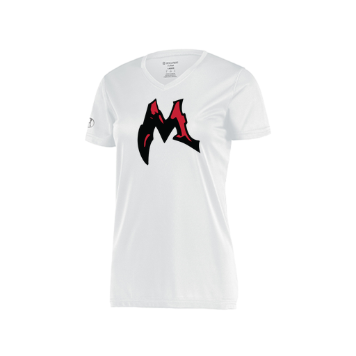[222820.005.S-LOGO3] Ladies Movement Dri Fit Shirt (Female Adult S, White, Logo 3)