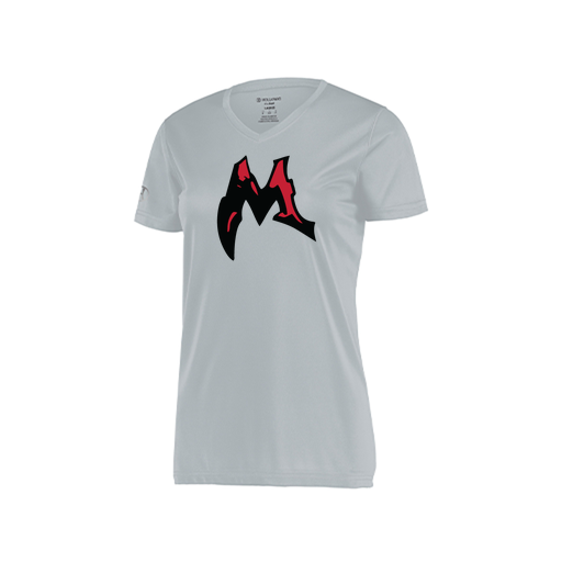 [222820.099.S-LOGO3] Ladies Movement Dri Fit Shirt (Female Adult S, Silver, Logo 3)