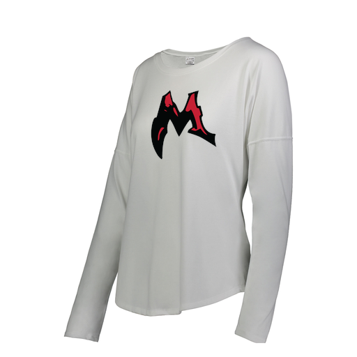 [3077.005.S-LOGO3] Ladies LS Ultra-blend T-Shirt (Female Adult S, White, Logo 3)