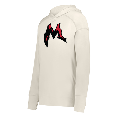 [222798-WHT-FAXS-LOGO3] Ladies Ventura Thin Knit Hoodie (Female Adult XS, White, Logo 3)