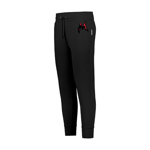 [222799.080.XS-LOGO3] LADIES VENTURA SOFT KNIT JOGGER (Female Adult XS, Black, Logo 3)